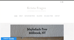 Desktop Screenshot of kristafragos.com